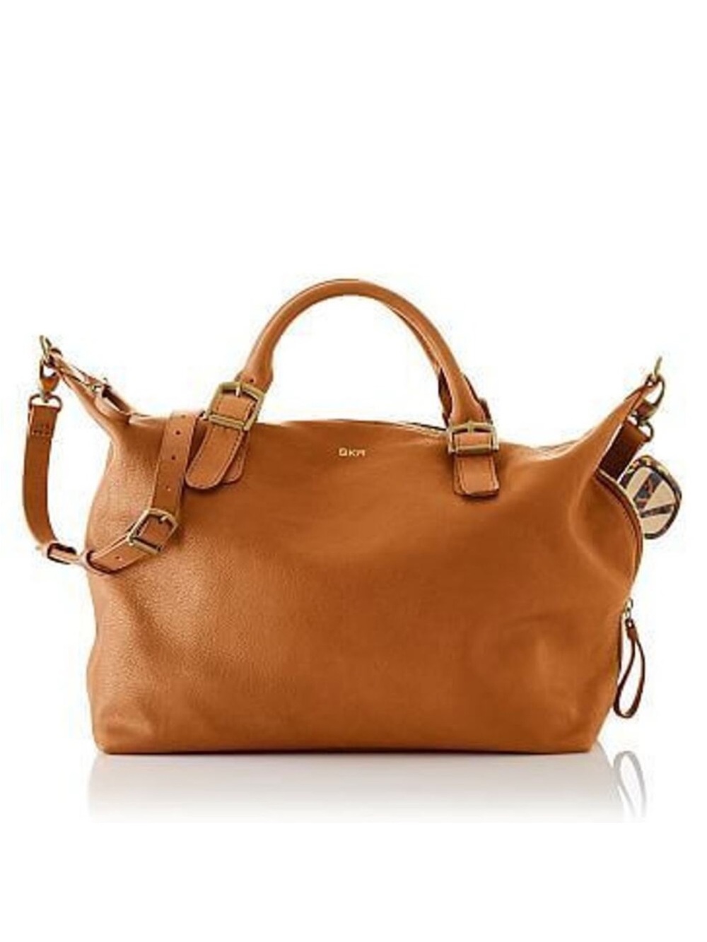 Mark and Graham Brooklyn Cognac Satchel Leather Bag